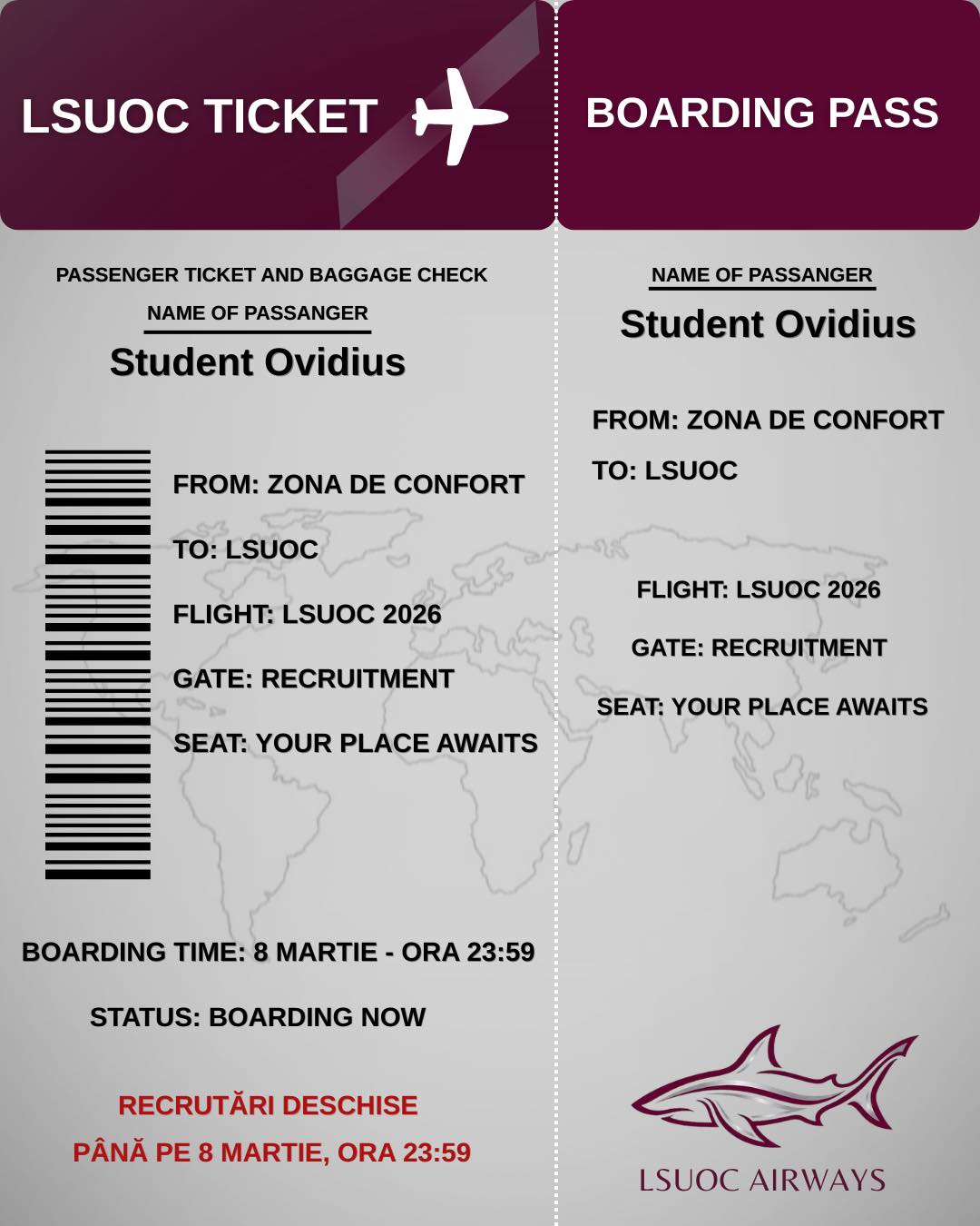 Boarding now pentru o nouă aventură!